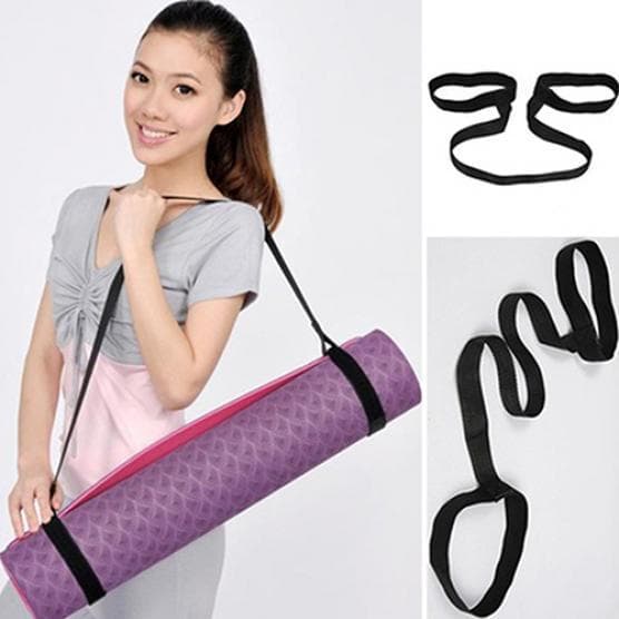 Durable Yoga Mat Carry Sling Carrier Shoulder Strap Belt Assistant Tool One Size