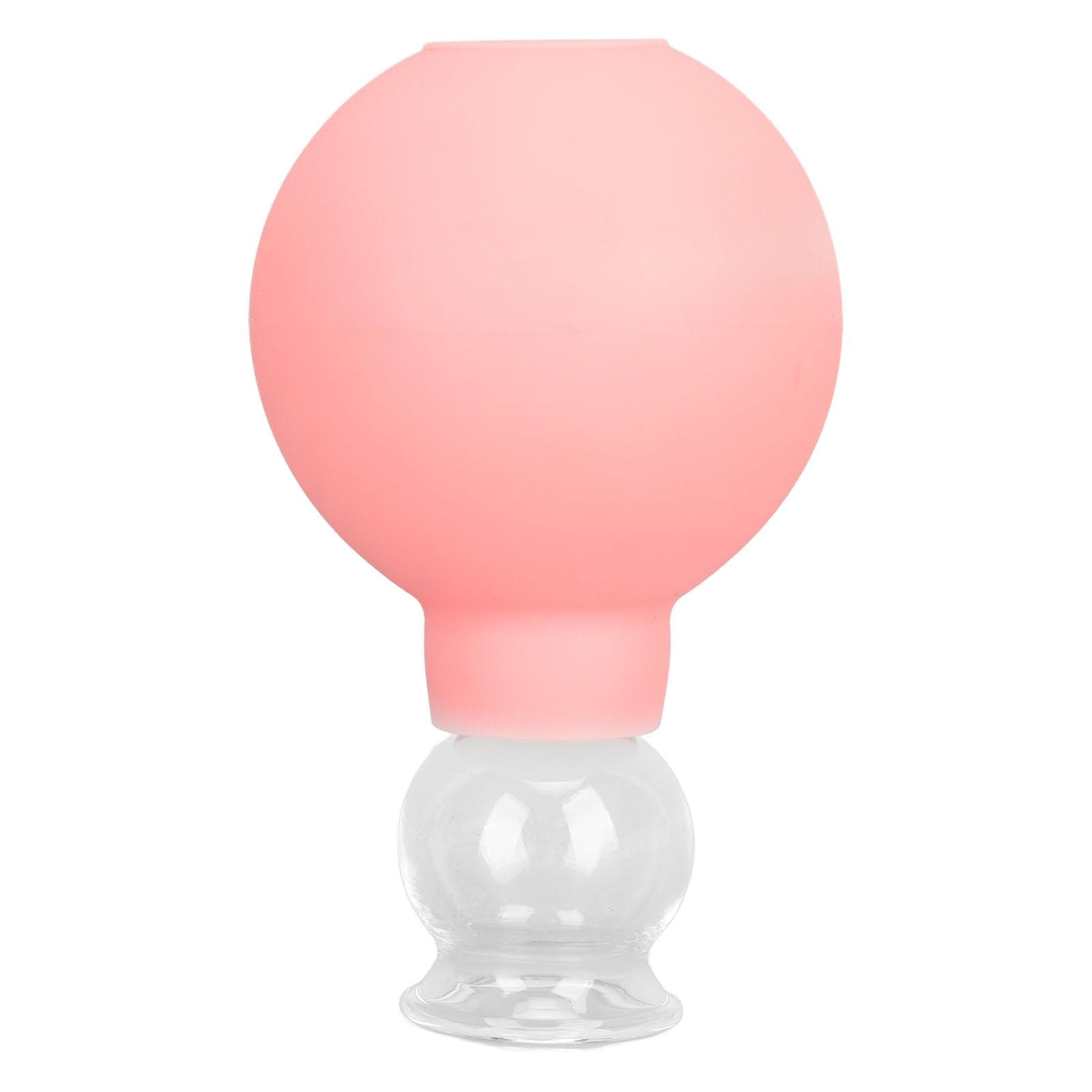Glass Silicone Cupping Cup Vacuum Suction Massage Therapy for Face Skin Beauty Tool Model 1