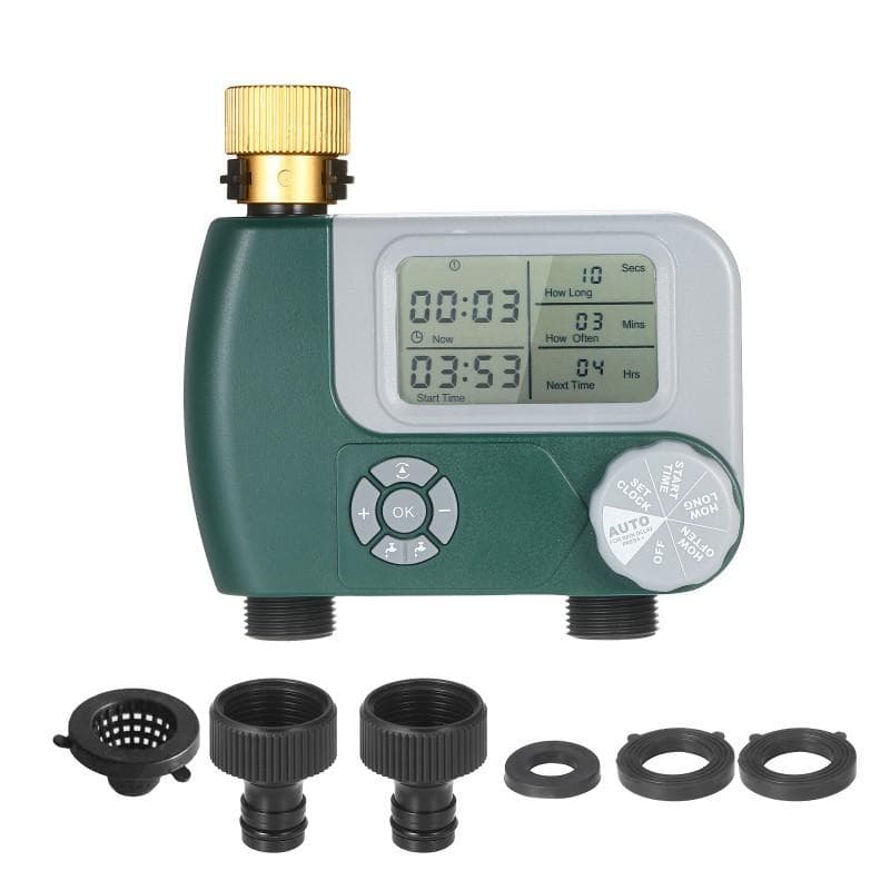 Programmable Digital Hose Faucet Timer Outdoor Battery Operated Automatic Watering Sprinkler System US Faucet Connection