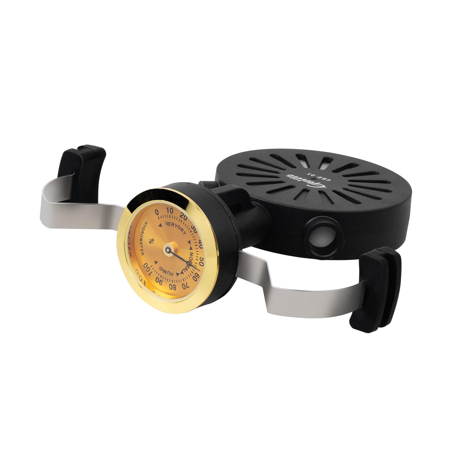Guitto GHD-03 Universal Guitar Humidifier Pointer Dial Portable Soundhole Hygrometer Clip Type GHD-03 (for Guitar) black