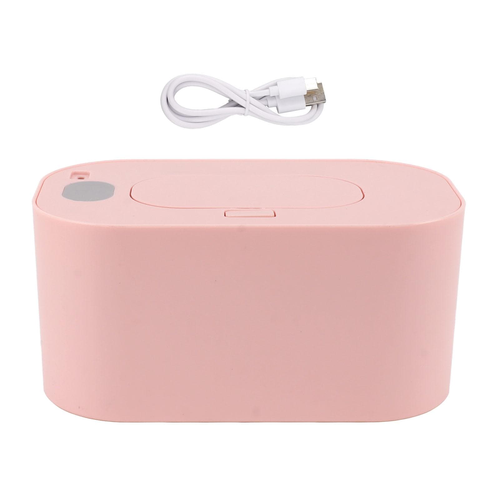 Wipe Warmer Wet Wipe Dispenser USB Powered Constant Temperature Large Capacity with Display Wipe pink