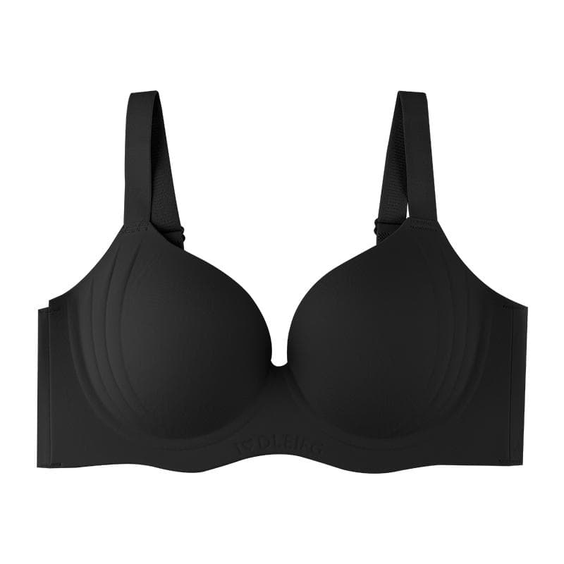 Women's Push-Up Bra Seamless Wireless Brassiere Solid Color Underwear Everyday T-shirt Bras Sexy Ladies Lingerie 40/90BC black