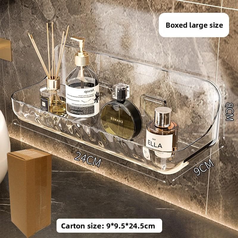 Acrylic Bathroom Wall-mounted Storage Rack for Cosmetics Modern Simple Style Large boxed