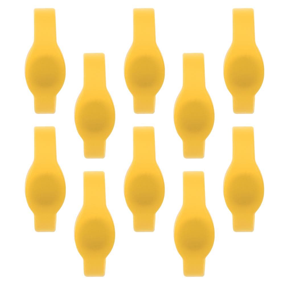 10pcs 125Khz RFID Wristband Silicone Bracelet IP68 Waterproof ID Card for Swimming Pool Sauna yellow