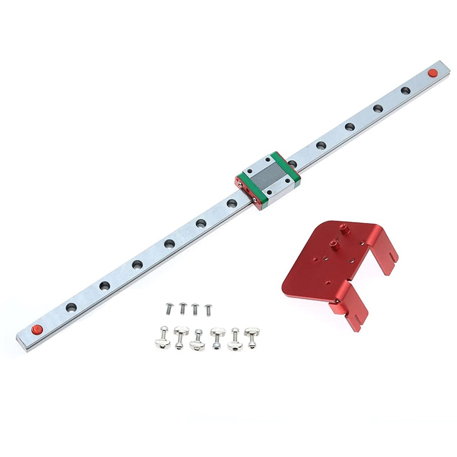 Ender 3 X-axis MGN12C Linear Rail Guide Kit with Fix Plate Mount Bracket for Ender3 Pro /Ender3 3D multicolour