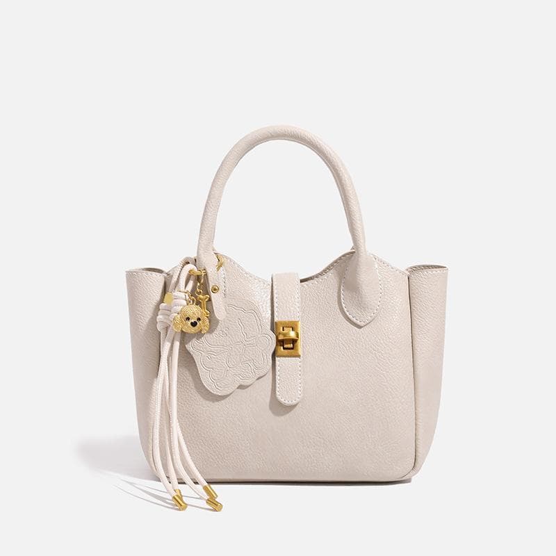 Lychee Grain Bucket Bag Female Spring Limited Sweet and Cute Handbag High-grade Sense Single Shoulder Crossbody Bag