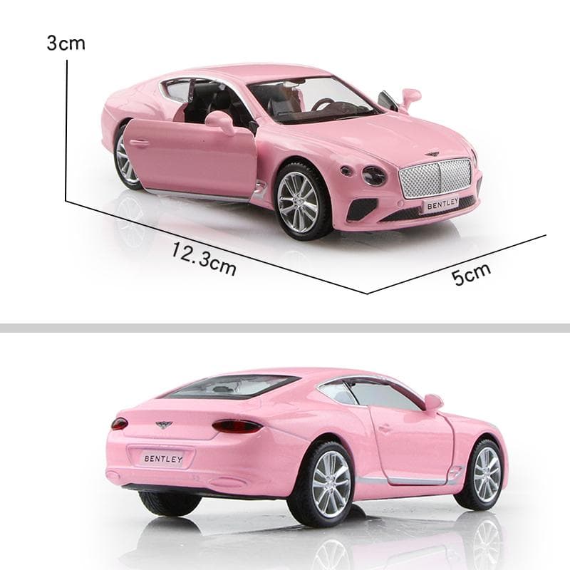 Gifts For Girls Pink Color Series Volkswagen Beetle Bentley McLaren Lamborghini Maserati Benz AMG Nissan GTR Diecasts & Toy Vehicles 1:36 Alloy Model