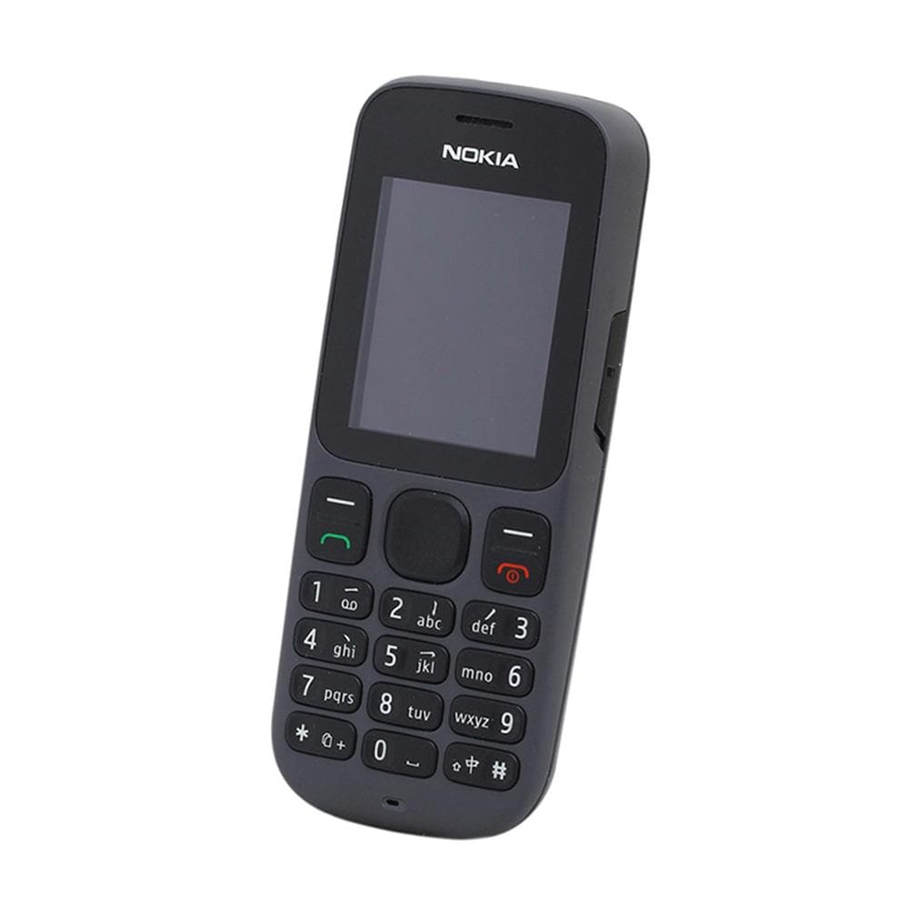Refurbished Original Nokia 101 (1010) 2G Dual SIM Mobile Phone With 2 SIM Simple set black