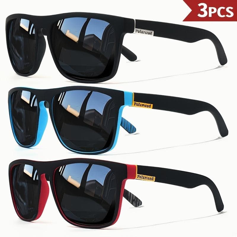 3 Piece Set Fashionable Sunglasses for Men and Women Classic Retro Design for All Occasions