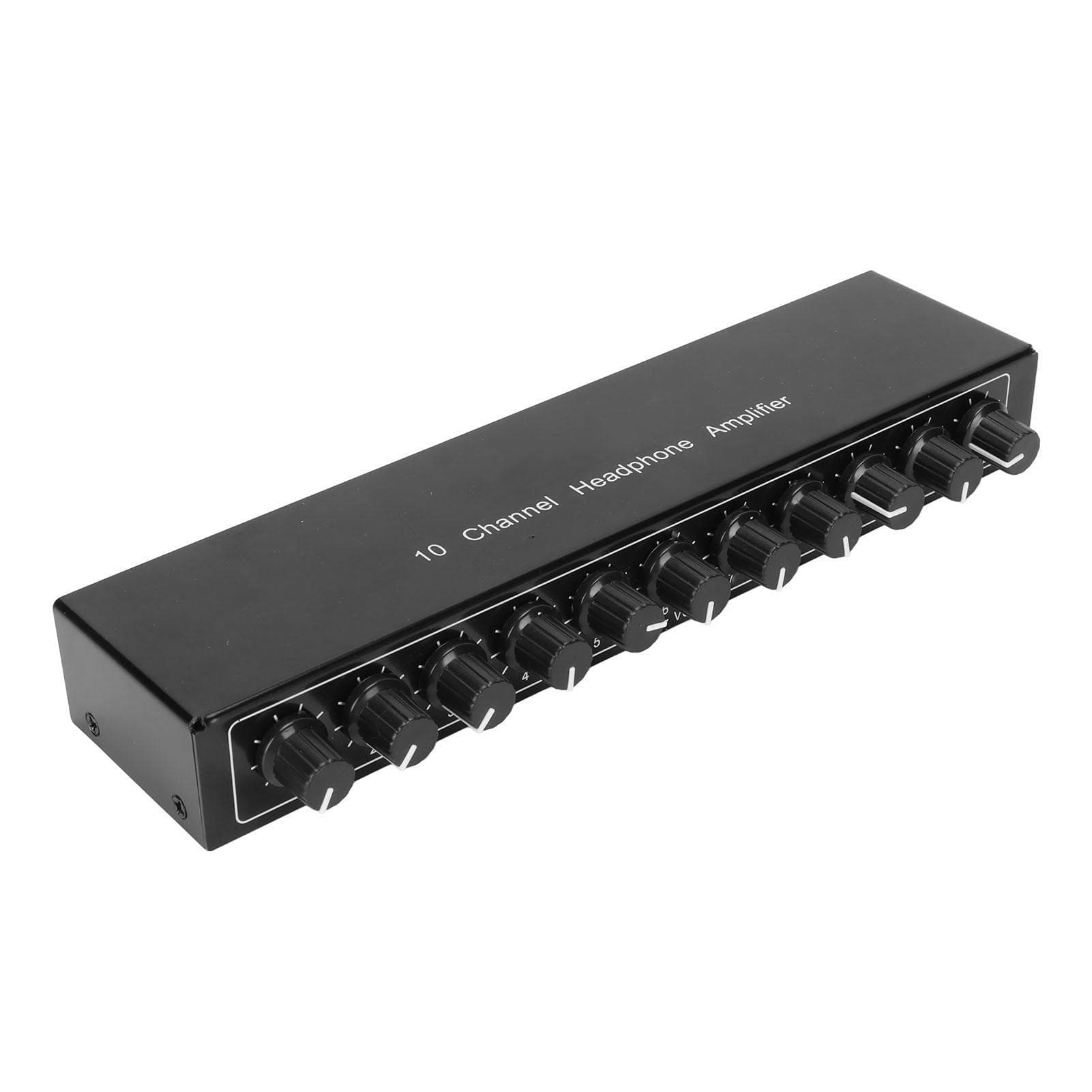 Stereo Headphone Amplifier 1 in 10 Out Portable 10 Channel Headphone Amplifier 100‑240V EU Plug US Plug