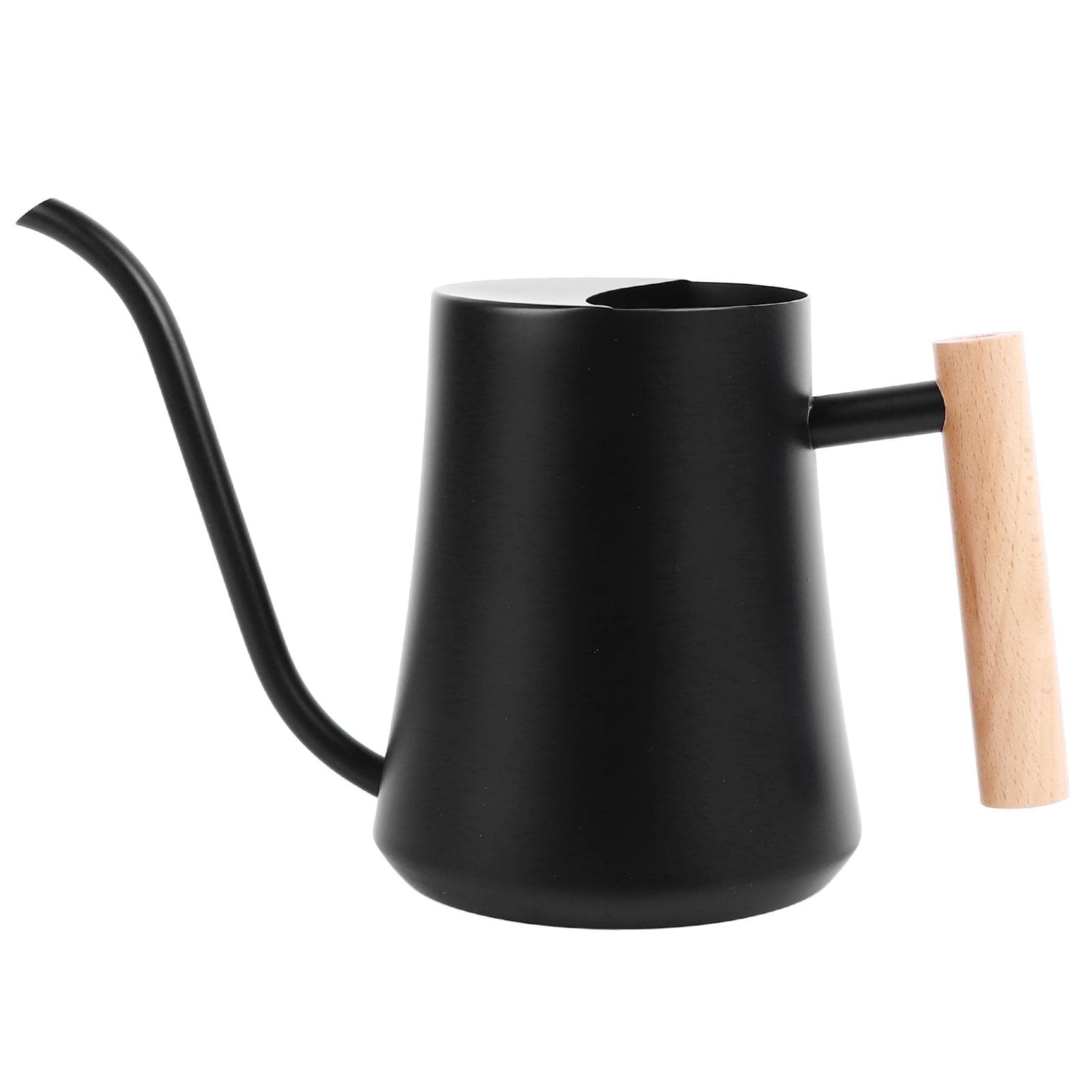 Stainless Steel Long Spout Watering Pot 1L Rust Protection Wooden Handle Watering Pot Garden Tool