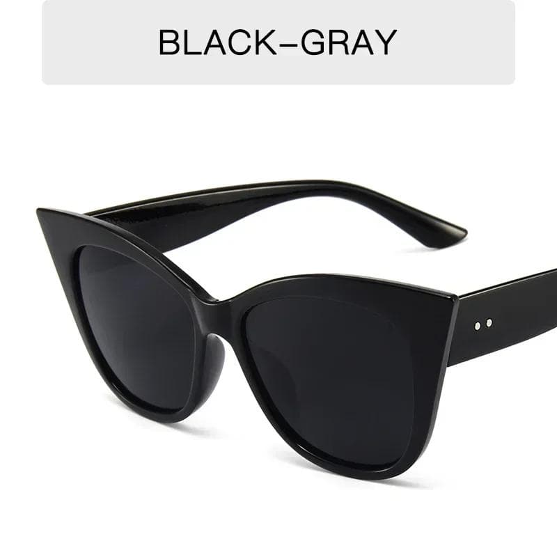 Vintage Cat Eye Sunglasses Women Trendy UV400 Protection Fashion Shades Summer Anti UV Eyewear