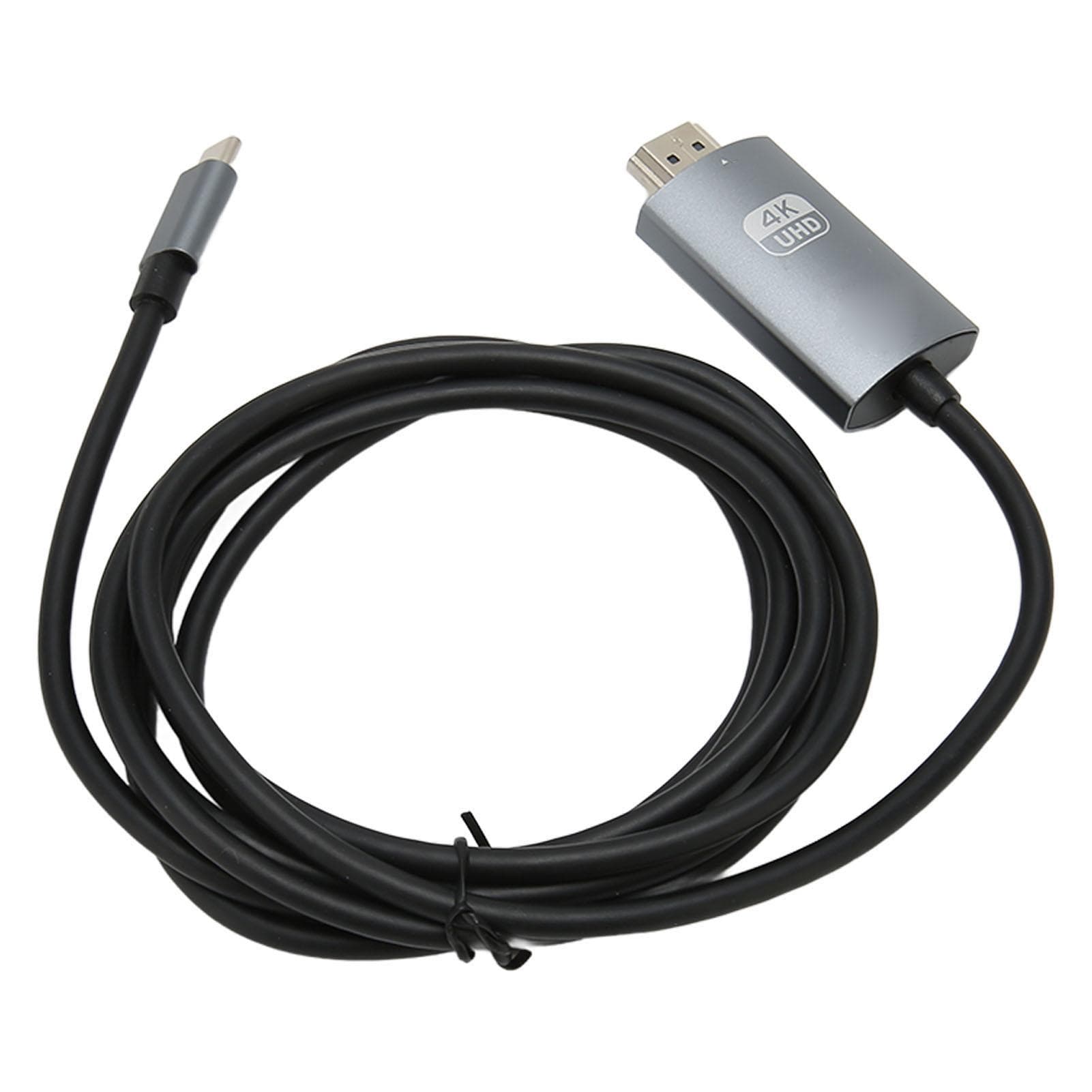 Type C to HD Multimedia Interface Cable Support 4K 30Hz Plug and Play Type C to HD Cable for TV