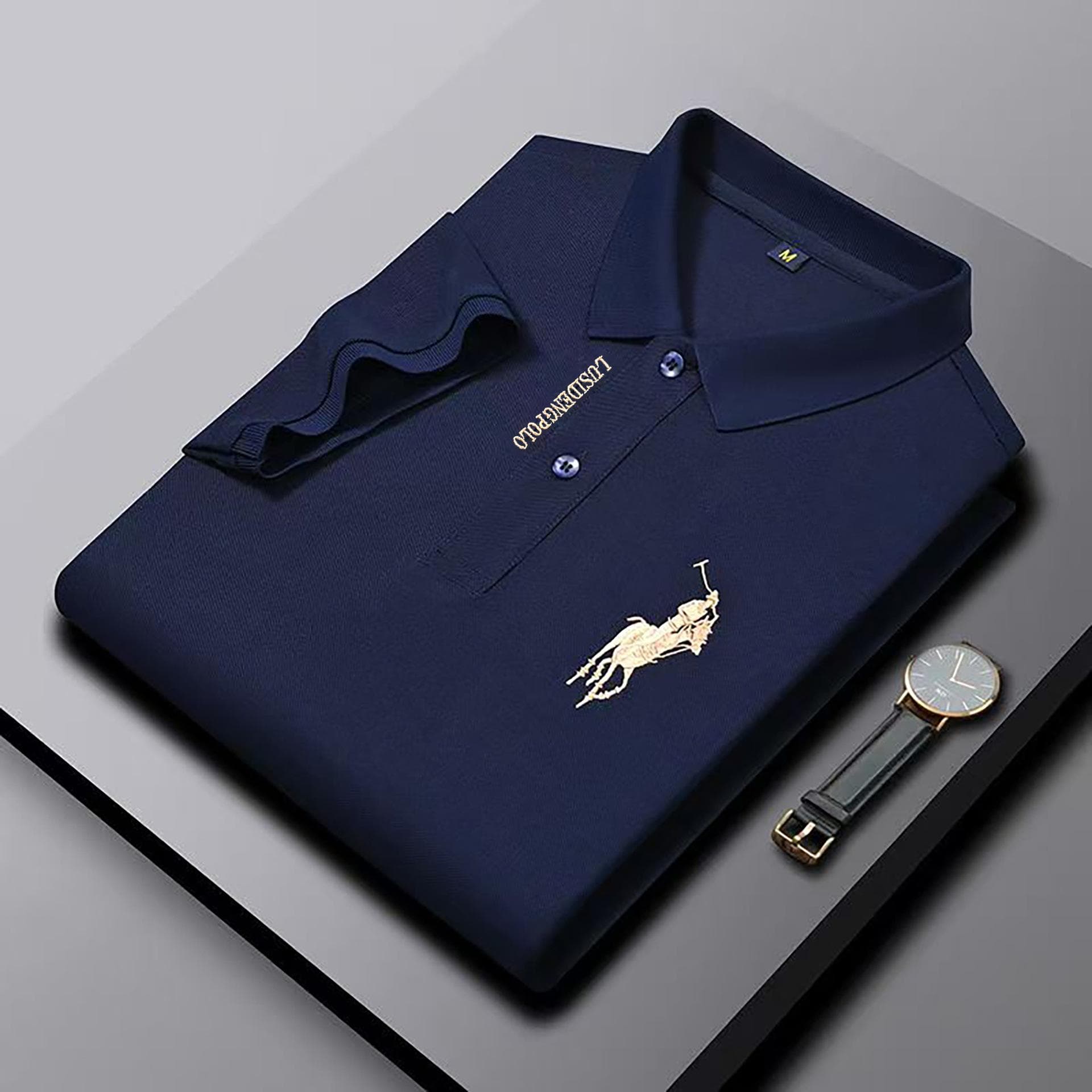 Men's Polo Shirt Summer Short Sleeve T-shirt Men's Bottoming Shirt Casual Embroidered Polo Shirt XL