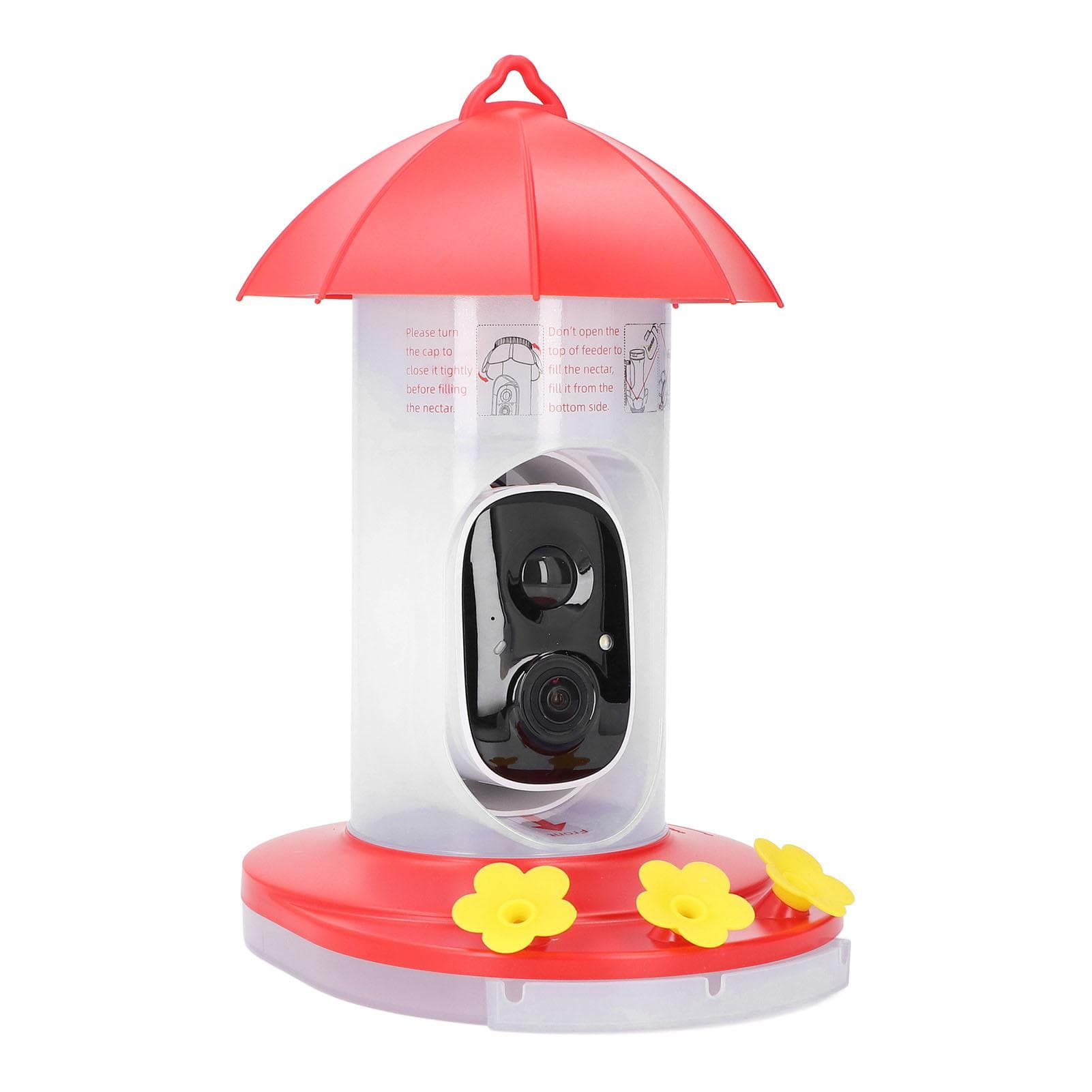 Bird Feeder Camera Smart AI Identify IP65 Waterproof 2.4G WiFi Bird Watching Camera for Outdoor