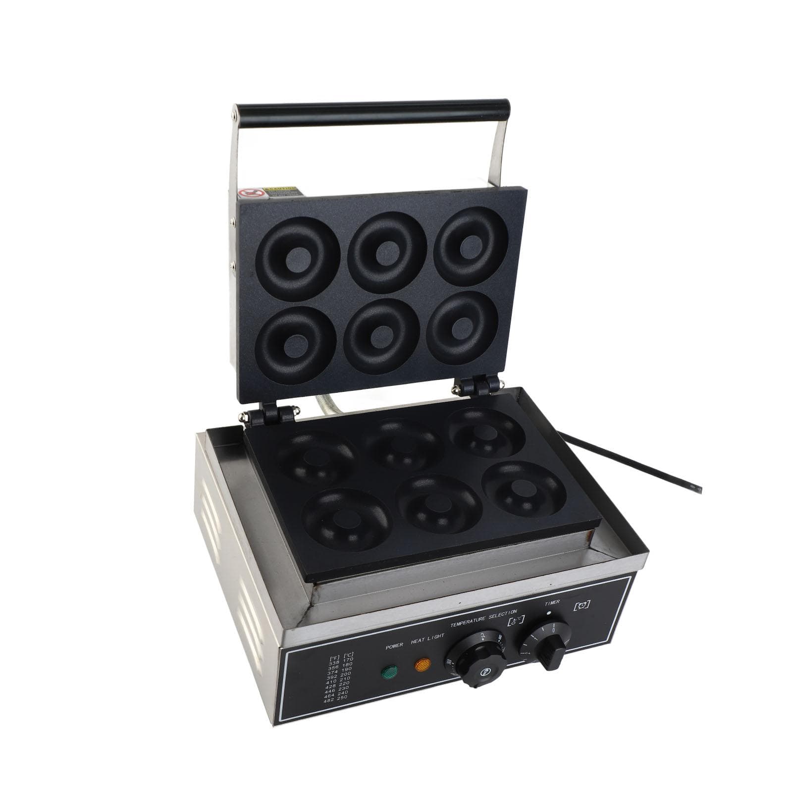Commercial Electric Donut Maker 6 Holes Double Sides Heating Donut Maker Machine for Restaurant L