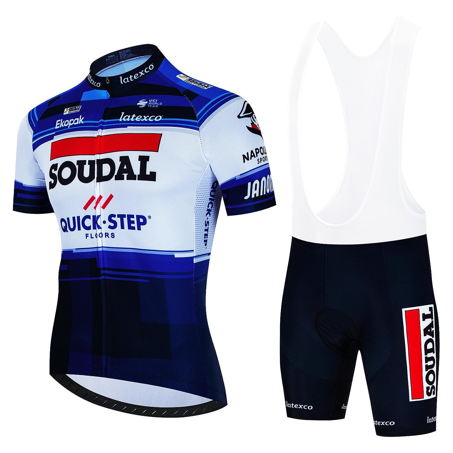 Men's Cycling Outfit Set SOUDAL Quick Step Clothing 2025 Bicycles Clothes Summer Bike Jersey Cycle Jacket Man Spring Shorts Bib S
