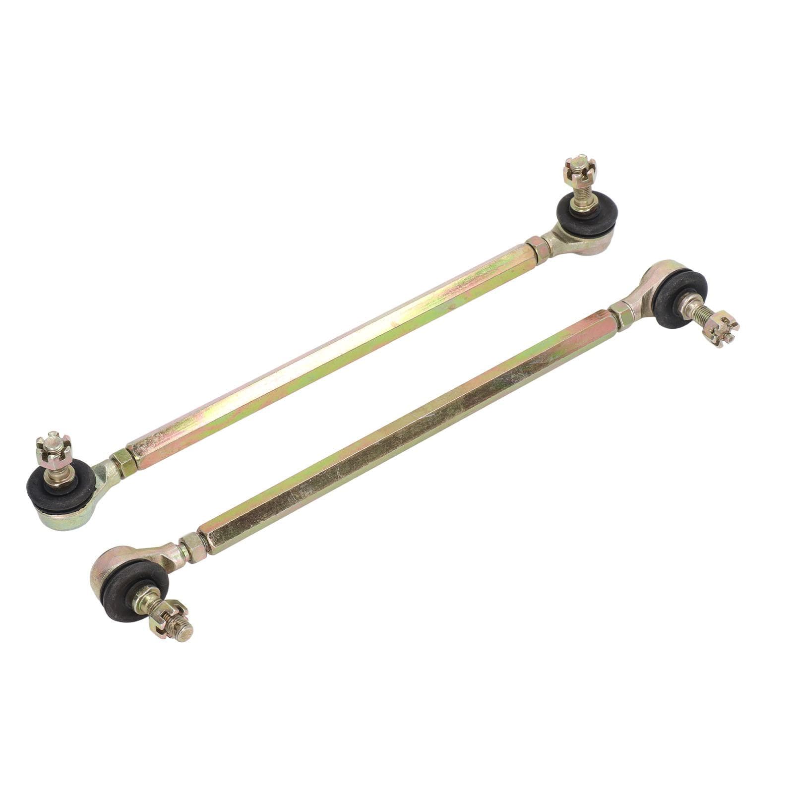 2Pcs 250mm Ball Joint Tie Rod 10mm Thread Steel Alloy for 125cc Quad Dirt Bike ATV Go Kart