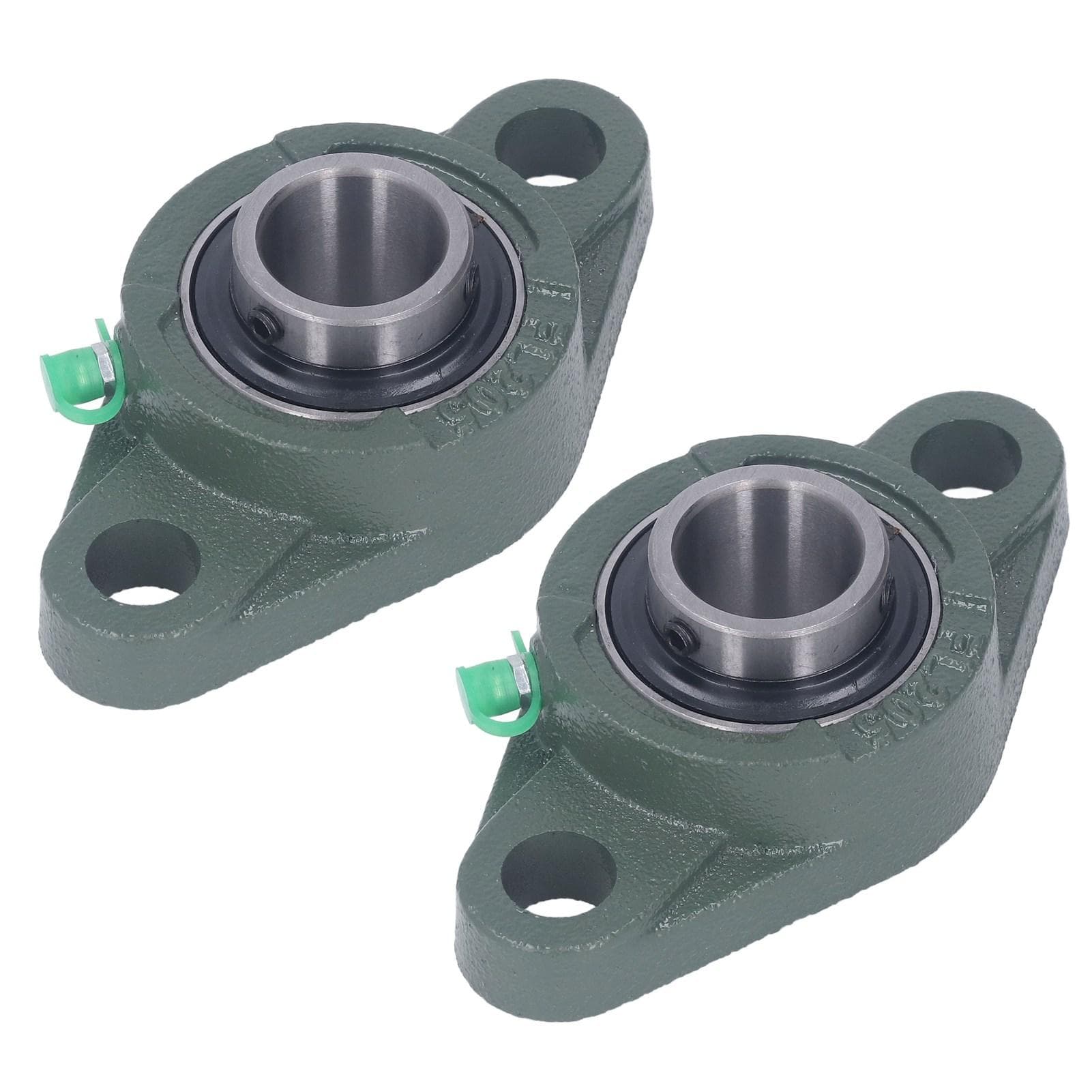 2 Pcs Pillow Block Flange Bearing 1 Inch Cast Iron Steel Flange Mounted Pillow Block Bearing