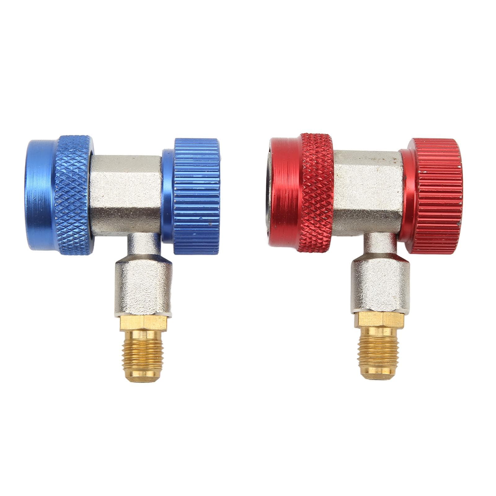 2x R134A AC Air Condition Adjustable Quick Coupler High Low Adapter Connector