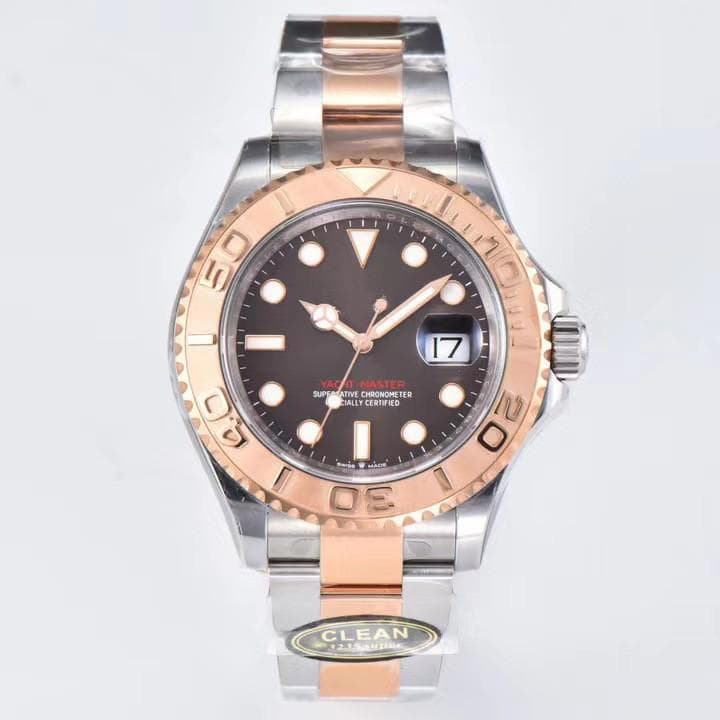 Rolex Yacht-Master 126622 Gray Luminous Calendar Mechanical Watch with Rubber Strap - Waterproof Sport Timepiece