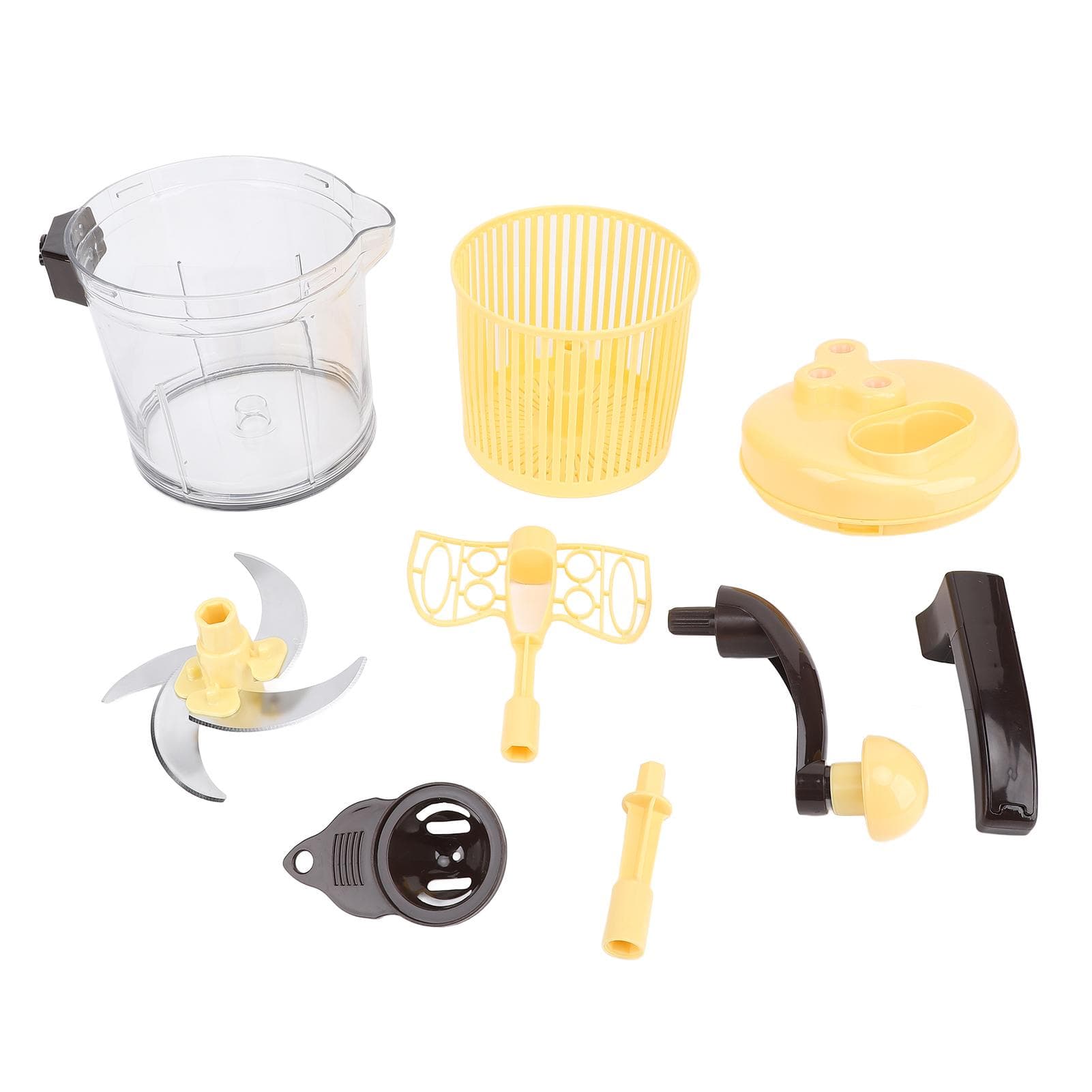 Food Processor with Filter Basket 2500ml Silent Three Gear Multi Functional Manual Meat Grinder