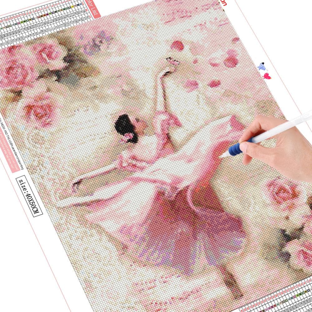 5d Diamond Painting Mosaic Girl Cross Stitch Full Diamond Flower Diamond Embroidery 20X30CM