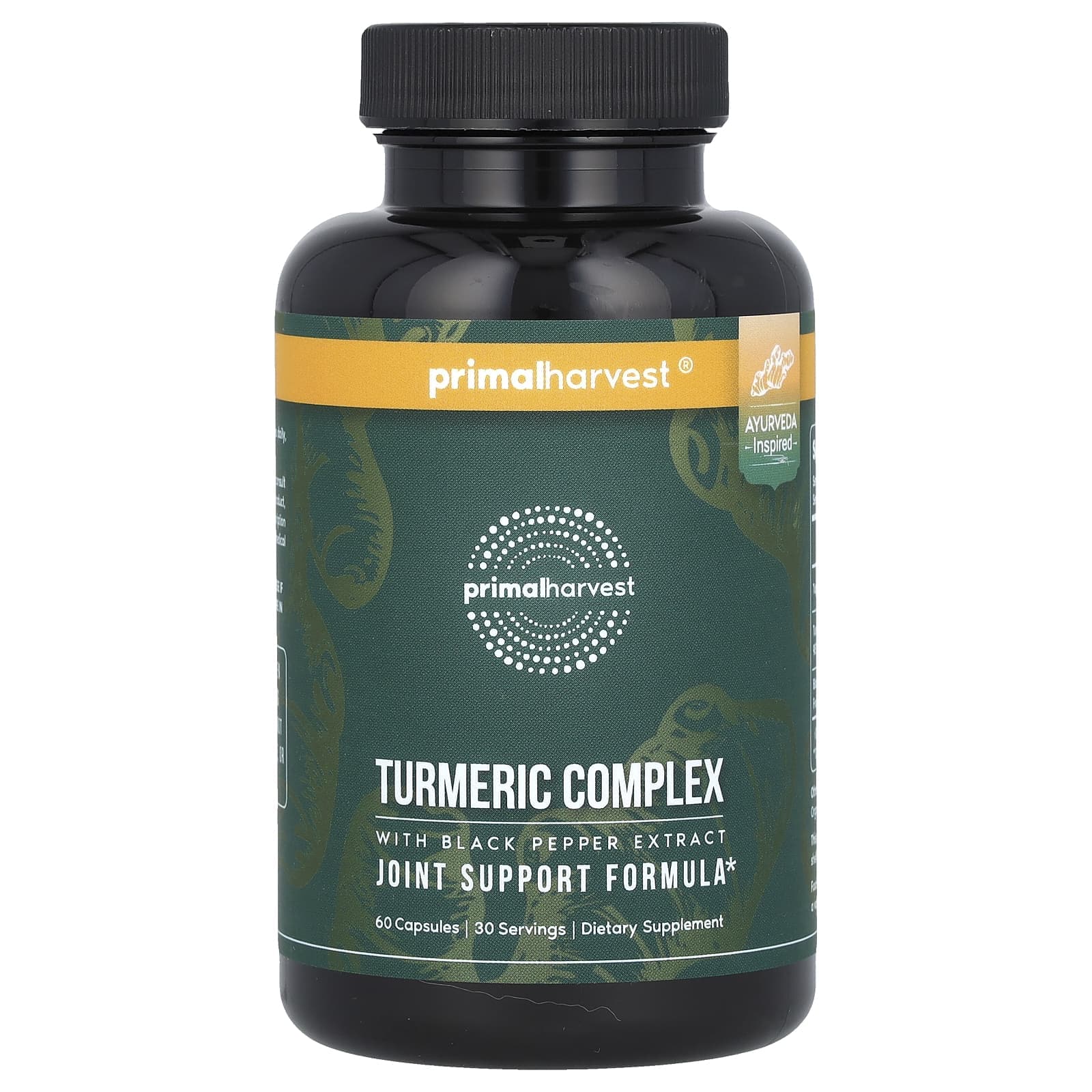 Primal Harvest, Turmeric Complex with Black Pepper Extract, 60 Capsules
