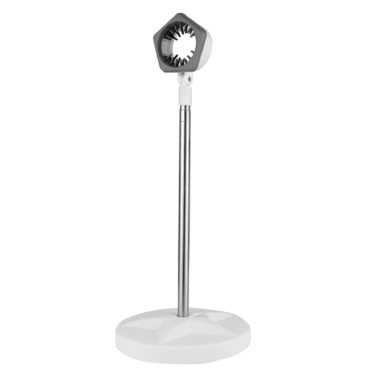 Hair Dryer Stand Rotatable Adjustable Height Angle Soft Toothed Mouth Blow Dryer Floor Stand for