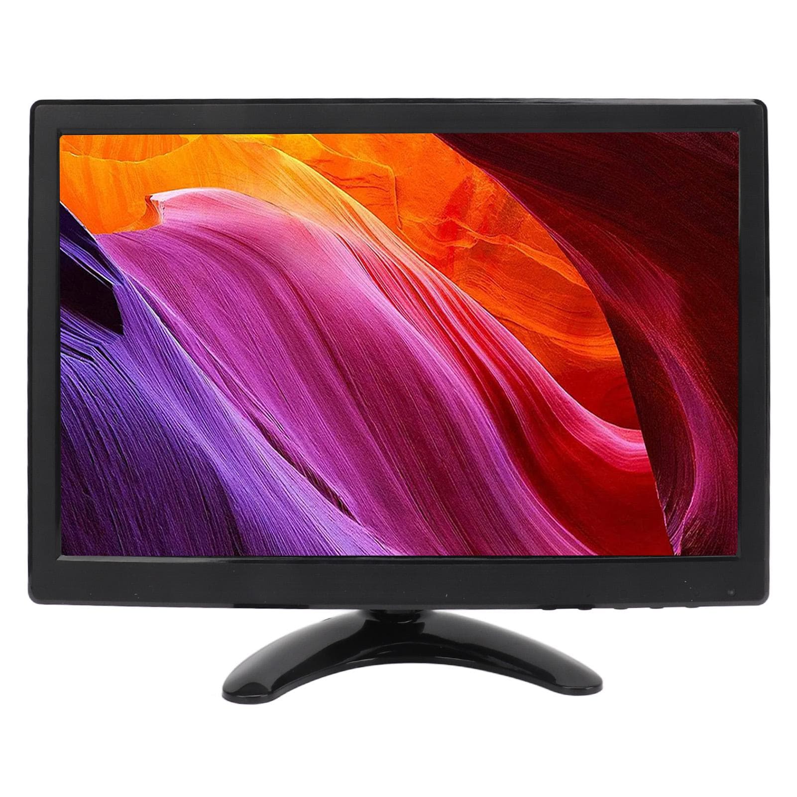 12 Inch TFT LCD Monitor with VGA HD Multimedia AV BNC USB DC Input Portable HD Color Display with EU Plug