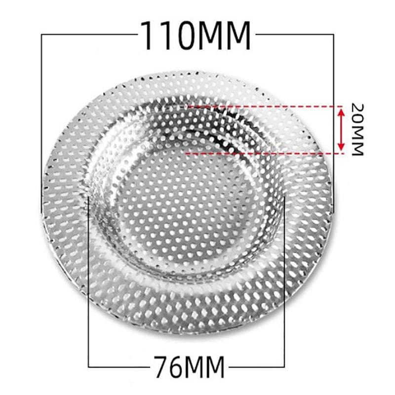 Stainless Steel Kitchen Water Sink Filter Sink Mesh Strainer Floor Drain Cover 11cm