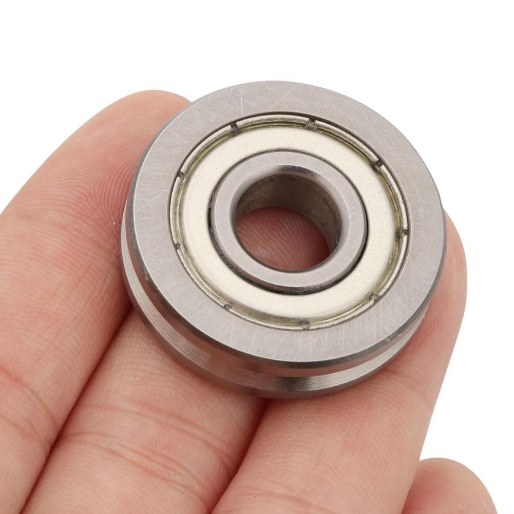 V6000ZZ Steel V Grooved Single Roller Guide Bearing?10mm Bore 30mm OD 8mm Thickness