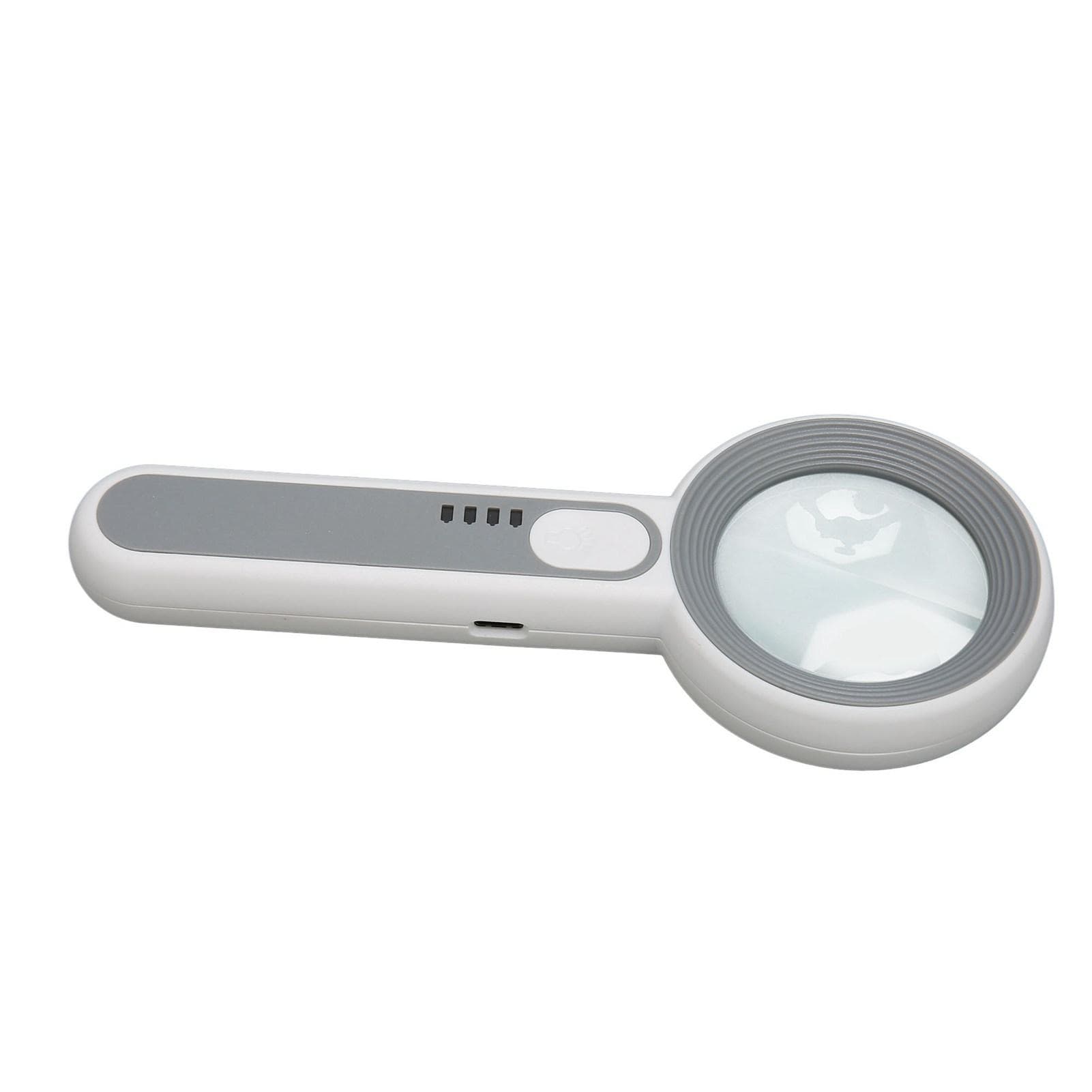 Handheld Magnifying Glass 5x Rechargeable Touch Control LED Light Handheld Magnifier