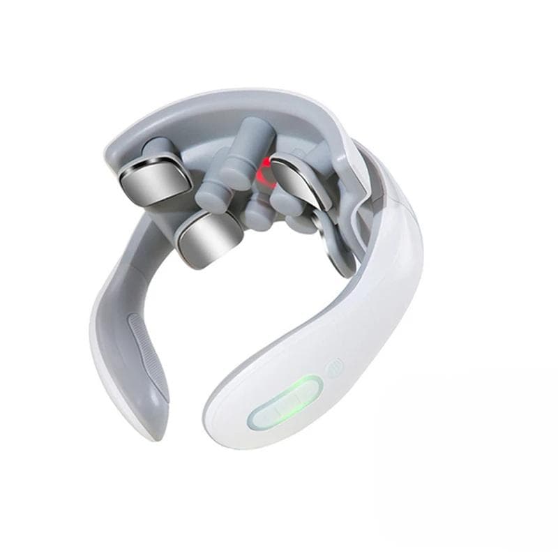 Smart Neck Massager Low Frequency Pulse Cervical Electric  Massagers Relaxation Physiotherapy Hot Compress Vibration Massage 4 heads