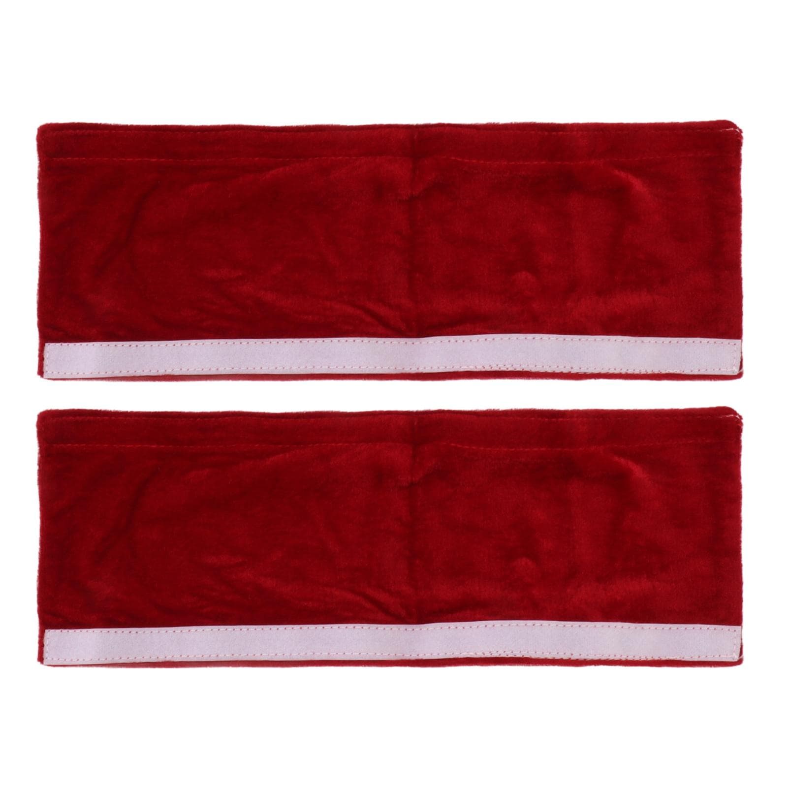 2pcs Refrigerator Door Handle Covers Soft Dustproof Refrigerator Handle Gloves for Kitchen Dining wine red