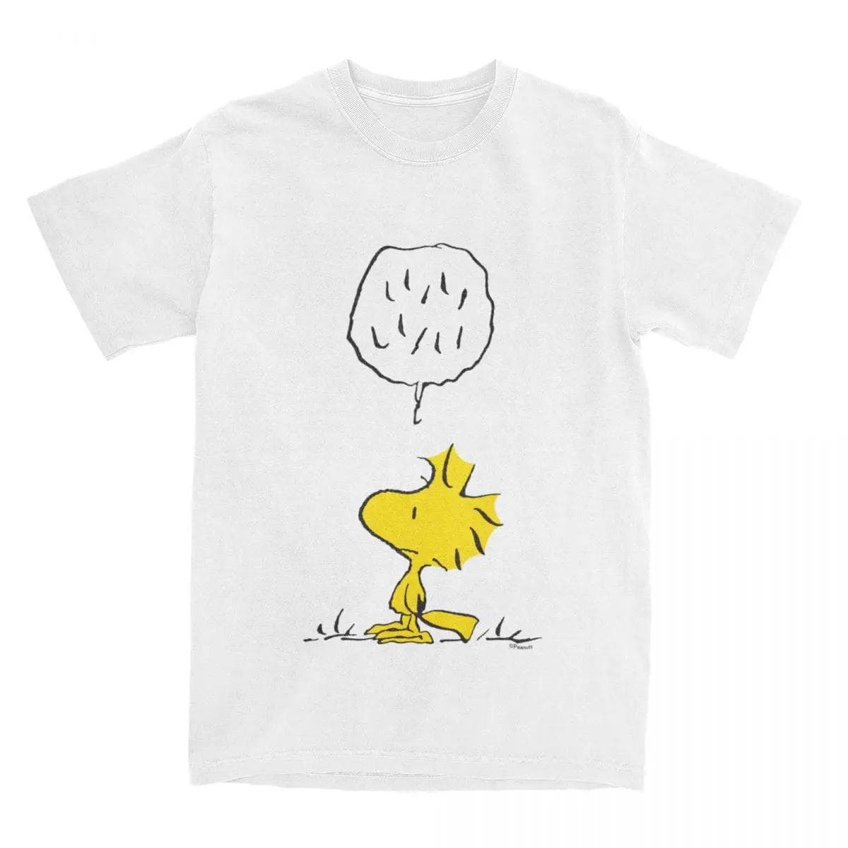 Woodstock Speaks Polka Dots T Shirt for Men 100% Cotton Humorous T-Shirt Crewneck Tees Harajuku Cute Vintage Short Sleeve XXXXXL