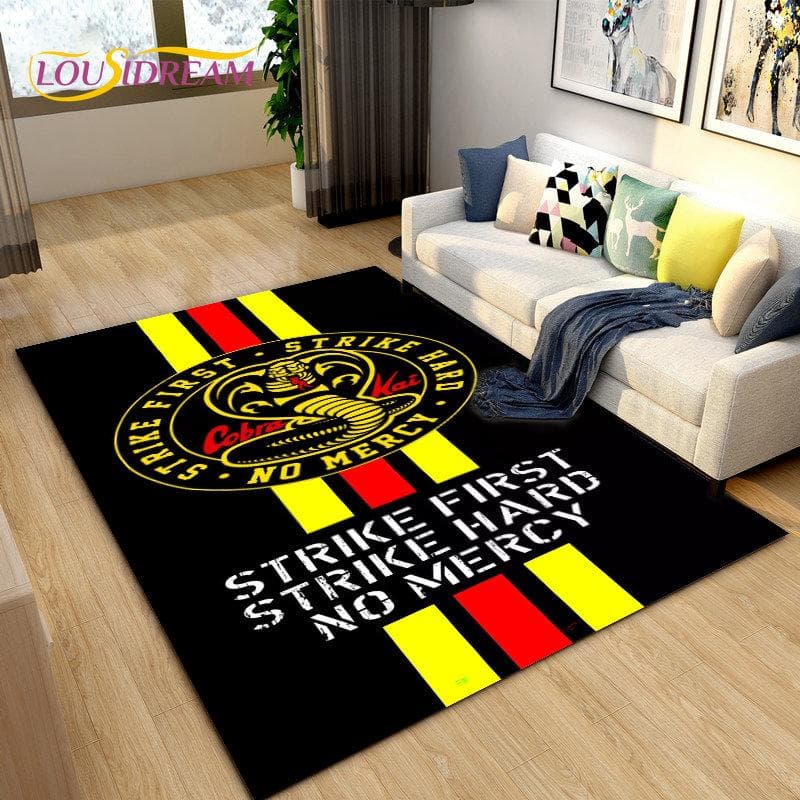 Cobra Kai Amanda TV Karate Area Rug Large,Carpet Rug for Living Room Bedroom Sofa Doormat Decoration,Kid Play Non-slip Floor Mat 100x120cm
