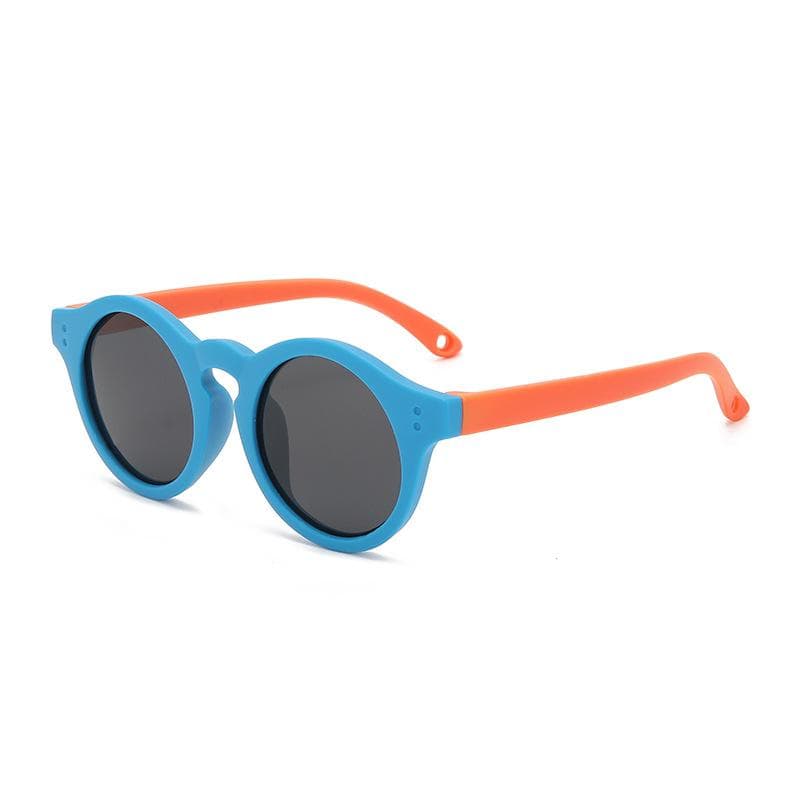 New Kids Silicone Sunglasses Round Frame UV Protection Boys Girls Childrens Sunglasses 23062