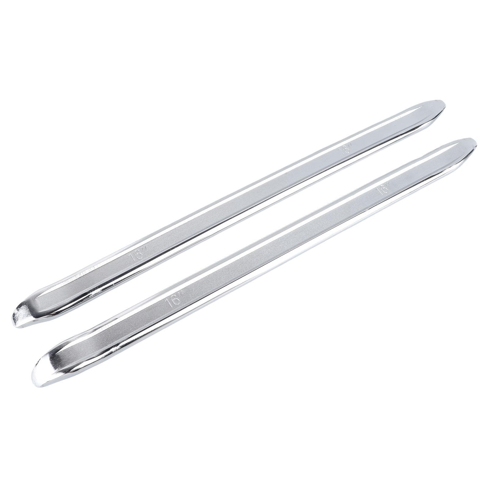 2Pcs Tire Pry Bar Carbon Steel Hood Head Effort Saving Tyre Lever Bar Set Tire Repair Tool 16in