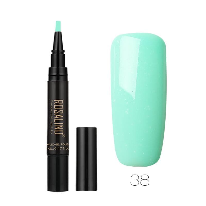ROSALIND Nail Polish Gel Polish Pen Nails Brush Pen Gel Nail Pen Easy To Apply Gel Nail Polish Pen For Nail Art Design