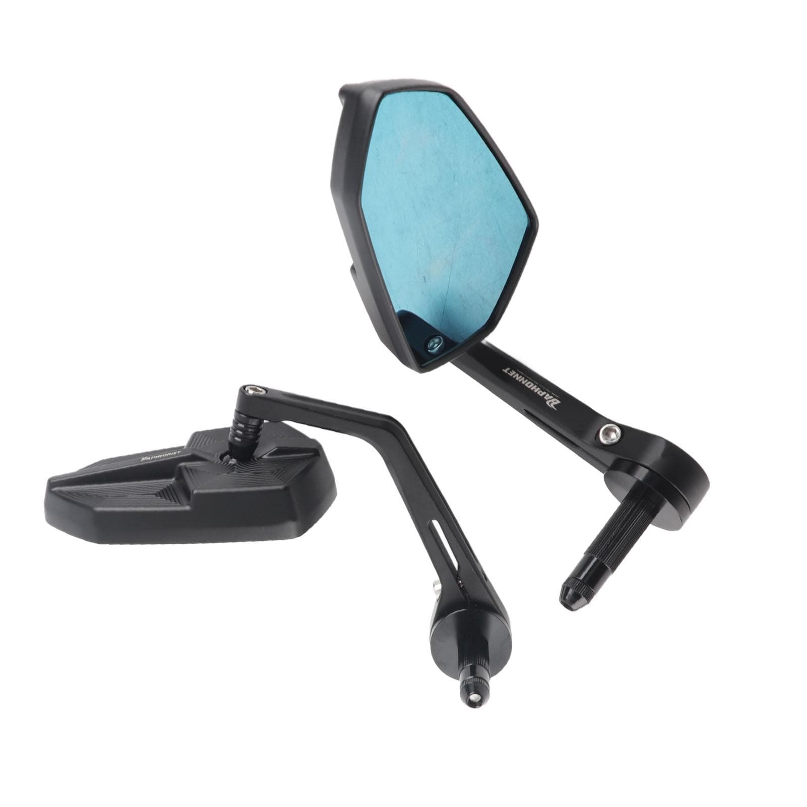 Motorcycle Rearview Mirror CNC Aluminum Alloy Lightweight 360 Deg Adjustable for 78 Inch