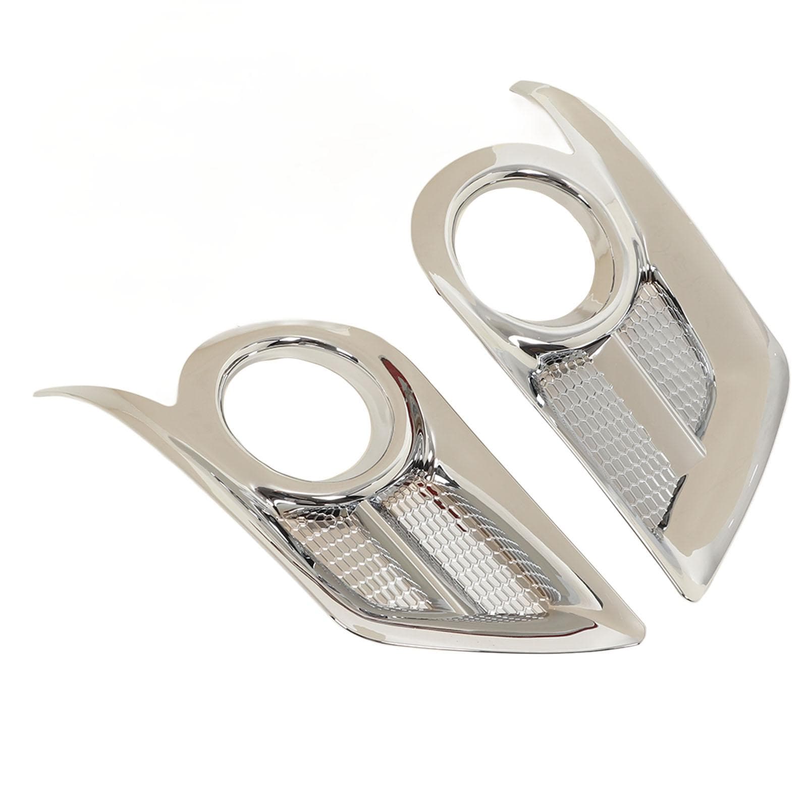 2PCS Front Fog Light Frame Sticker Exterior Decoration Replacement for Hilux Vigo Champ 2012