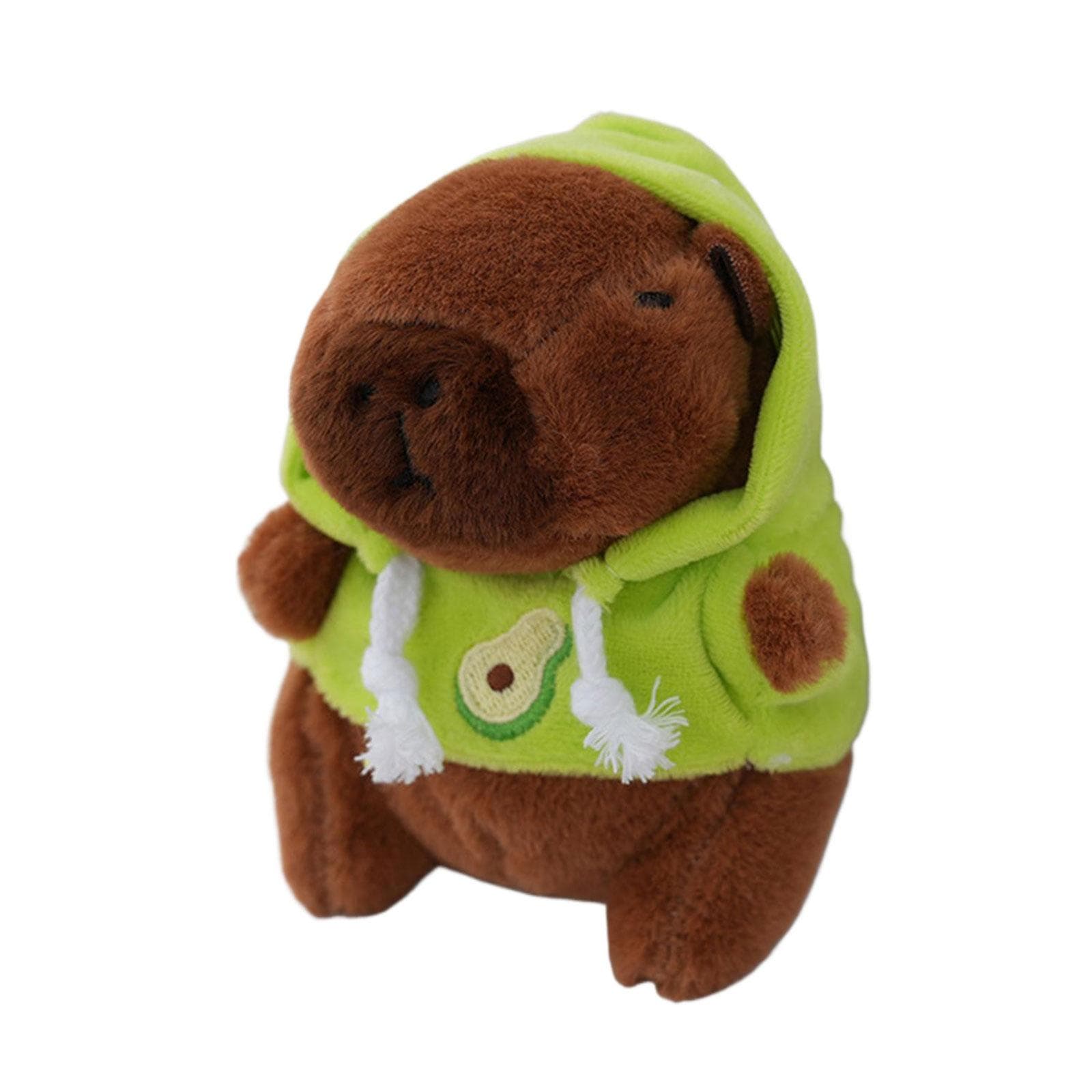 Lovely Cartoon Capybara Plush Toy Doll Keychain for Bag Hanging and Car Decoration Bag Hanging Ornament green