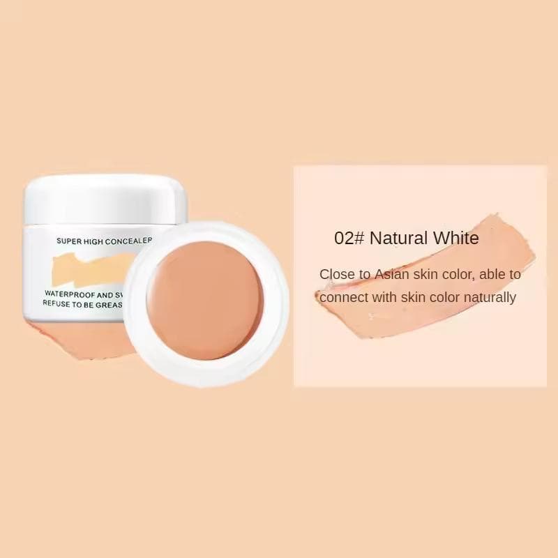 HD Liquid Concealer Full Coverage, Waterproof, Long-lasting, for Dark Circles, Blemishes, and Spots 02 natural