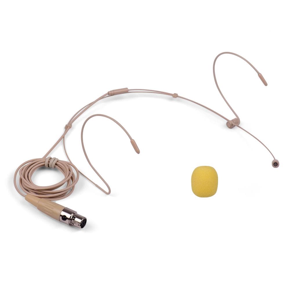 Lightweight Headworn Headset Microphone Condenser Mic 4-pin Mini XLR Plug for Wireless Bodypack 4-pin XLR