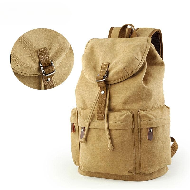 Backpacks, Backpacks, Men's Casual High School Student Schoolbags, Fashionable and Trendy Canvas Travel Bags, Computer Bags 15 inches