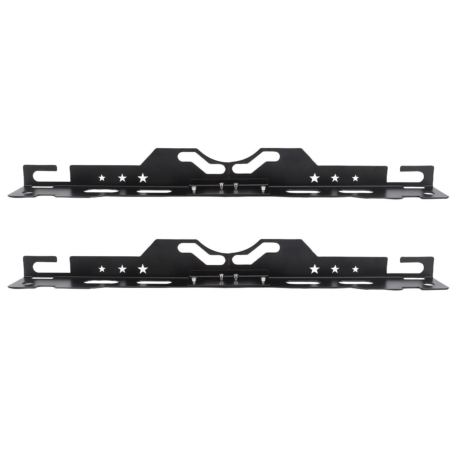 Wheel Alignment Tool Plate with 2 Tape Accurate Measurement High Efficiency Secure Groove for Cars matte black