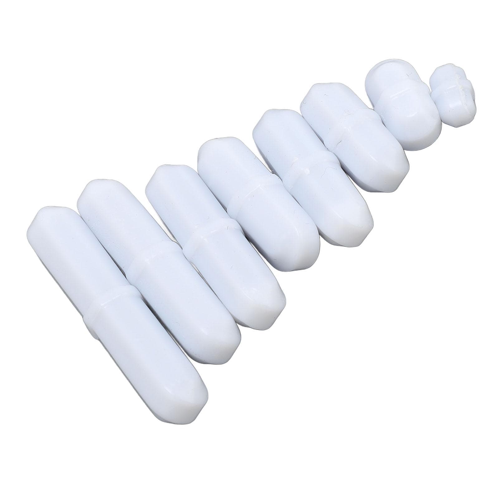 8 Pcs Set Magnetic Stir Bar 10 15 20 25 25 30 35 40mm PTFE Magnetic Stirrer Mixer Stir Rod for