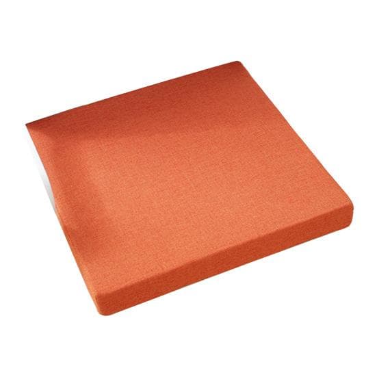 Waterproof Seat Cushion with Anti-Slip Rubber Back Zipper Design Height Comfort Support Multi Colors Mat for Chair Patio Living Room Kitchen Bedroom 40x40cm orange