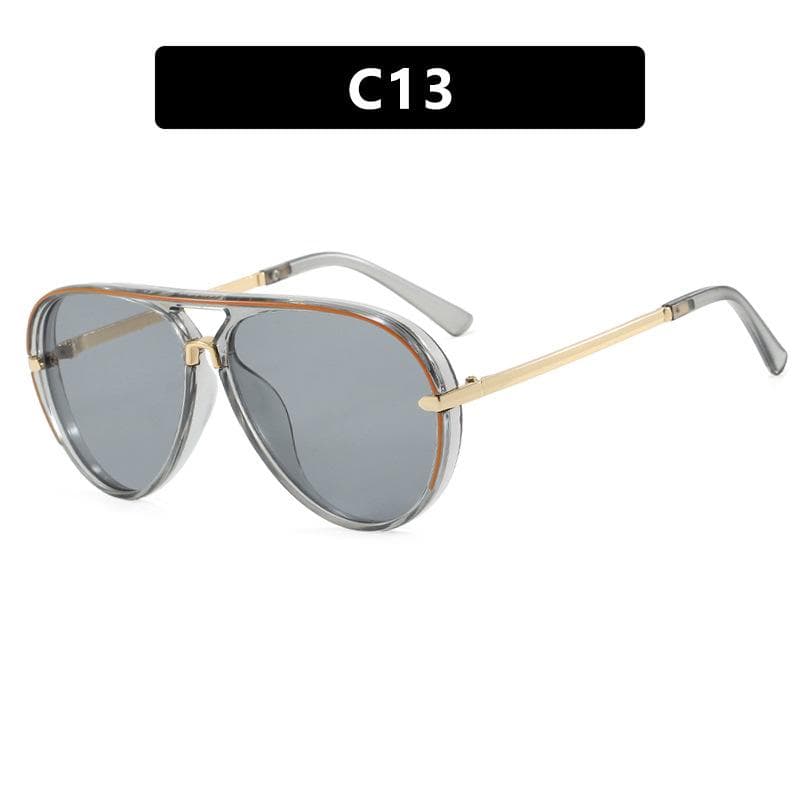New Toad-shaped Sunglasses Minimalist Fashionable UV400 Unisex Retro Classic Driving Eyewear